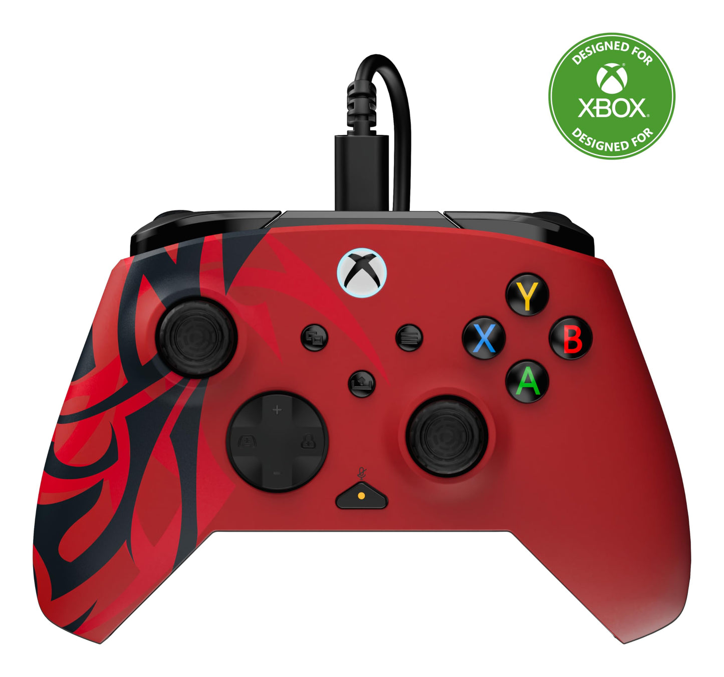 Turtle Beach Rematch Advanced Wired Gaming Controller Licensed for Xbox Series X|S Xbox One Windows PC - Colorful Remappable Buttons Hair Triggers Audio Controls Impulse Triggers - Spirit Red