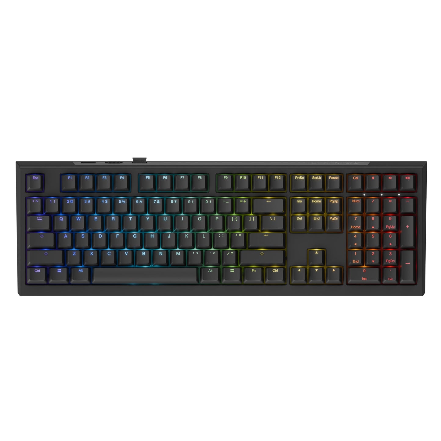 Ducky One X Wireless Inductive Keyboard: Tri-Mode Rapid Trigger Linear Inductive Switches Gasket-Mount Quack Mechanics+ 7-Layer Dampening High-Density PBT Doubleshot Keycaps US Black