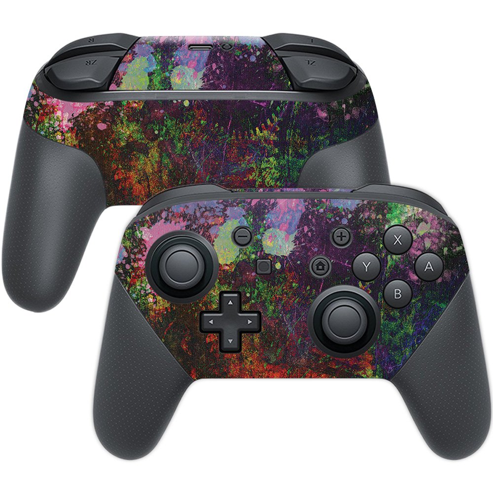 MightySkins Skin Compatible with Nintendo Switch Pro Controller - Paint Drip | Protective, Durable, and Unique Vinyl Decal wrap