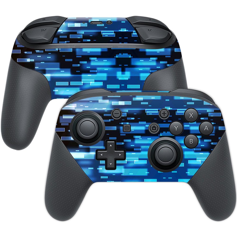 MightySkins Skin Compatible with Nintendo Switch Pro Controller - Space Blocks | Protective, Durable, and Unique Vinyl Decal wra