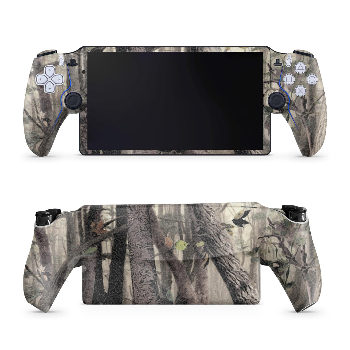 Glossy Glitter Gaming Skin Compatible with PS5 Portal Remote Player - Tree Camo - fine 3M Vinyl Protective Wrap Decal Cover - Easy to Apply | Crafted in The USA by MightySkins