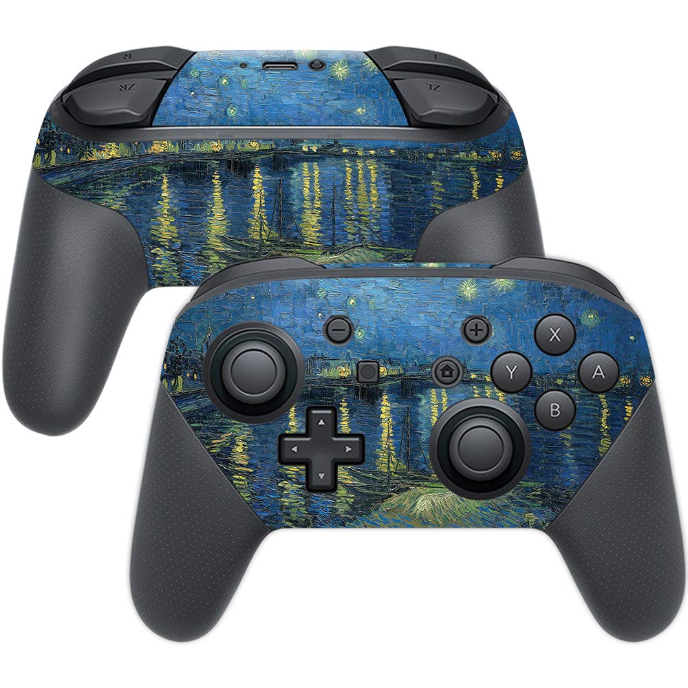 MightySkins Skin Compatible with Nintendo Switch Pro Controller - Over The Rhone | Protective, Durable, and Unique Vinyl Decal w