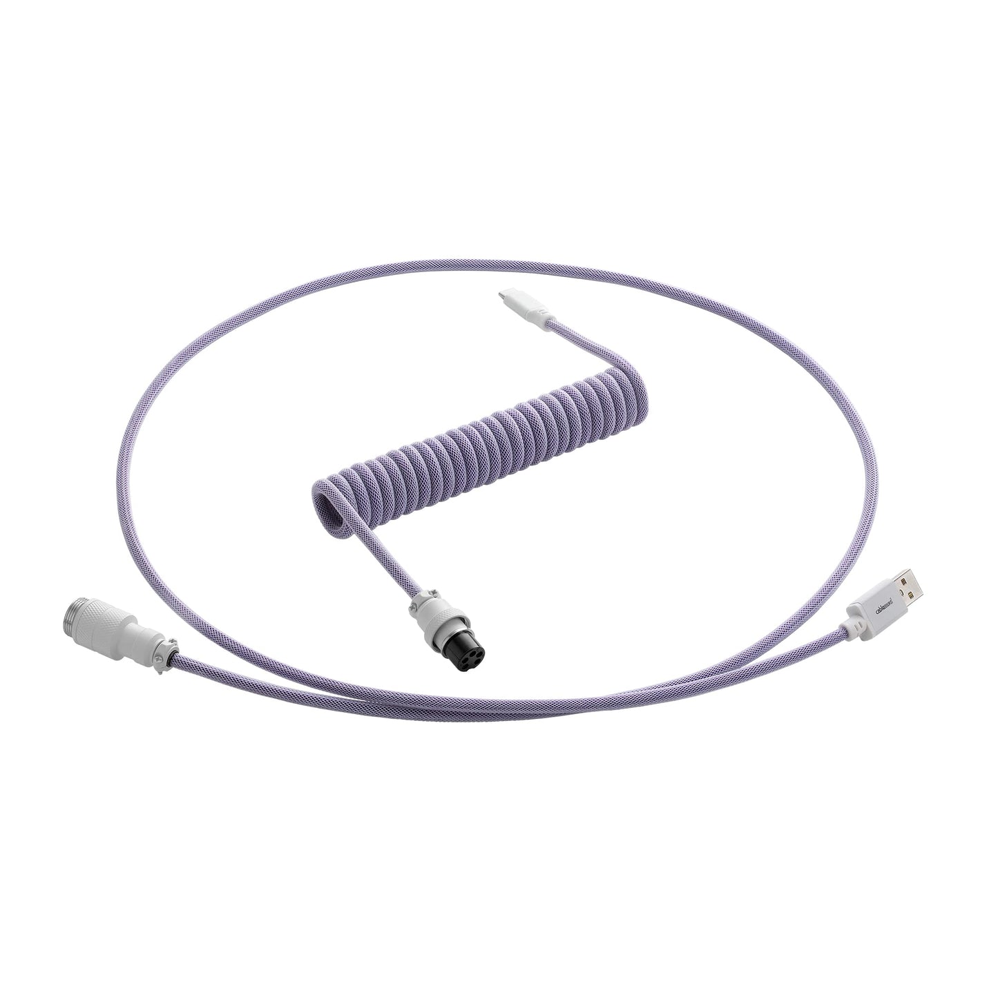 CableMod Pro Coiled Keyboard Cable (Rum Raisin USB A to USB Type C 150cm)