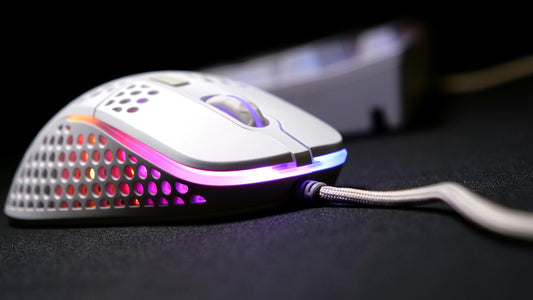 Xtrfy M4 RGB Ultra-Light Wired Gaming Mouse, Ergonomic Design, Pixart 3389 Sensor, White Edition