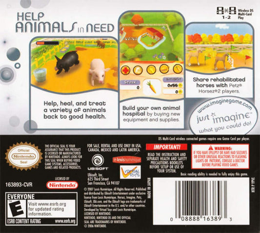 Ubisoft Imagine: Animal Doctor - Nintendo DS Game, Model 16389, Engaging Gameplay for Animal Lovers