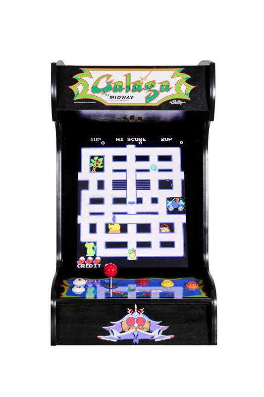 Doc and Pies Arcade Factory Classic Home Arcade Machine - 412 Retro Games, Full Size LCD Screen, Tabletop/Bartop, Black