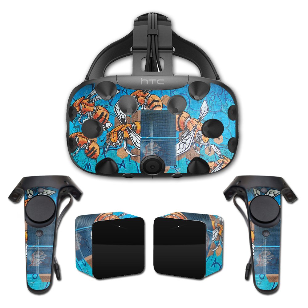 MightySkins Skin Compatible With HTC Vive Full Coverage - Killer Bumble | Protective, Durable, and Unique Vinyl Decal wrap cover