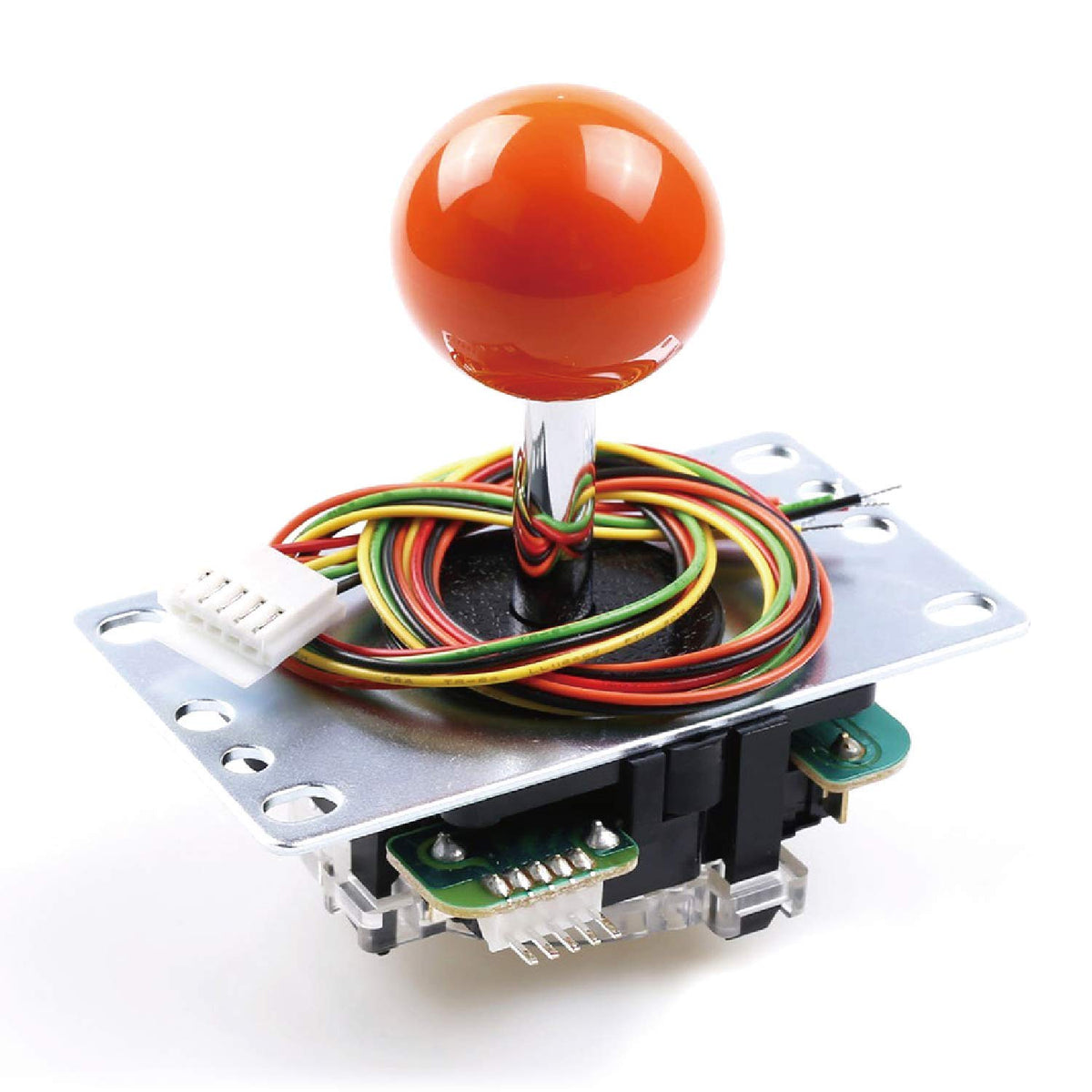 SANWA JLF-TP-8YT Original Joystick Orange - for Arcade Jamma Game 4 & 8 Way Adjustable Compatible with Catz Mad SF4 Tournament Joystick (Orange Ball Top) SatNWA