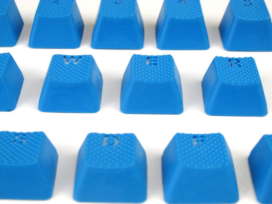 TAI-HAO Sky Blue TPR Gaming Backlit Keycaps Set for Cherry MX Keyboards, Model 018C03BU102