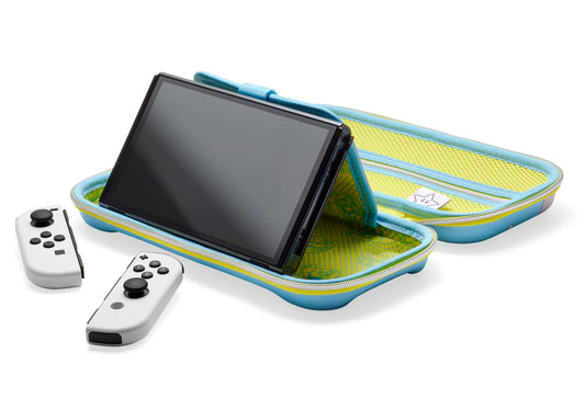 PowerA Hard Shell Protection Case for Nintendo Switch & Lite, Mario Mushroom Kingdom Art, Model NSCS0342-01, 9 Game Cards Storage