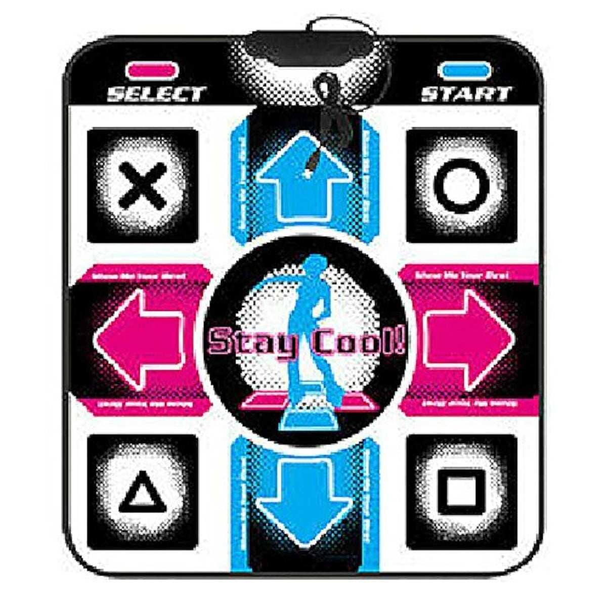 XIAOZAI PC USB Dancing Mat Non-Slip DDR USB Dance Pad Controller with USB Cable Fitness Body Building Dancing Mat for PC Windows 98/2000/ XP/ 7