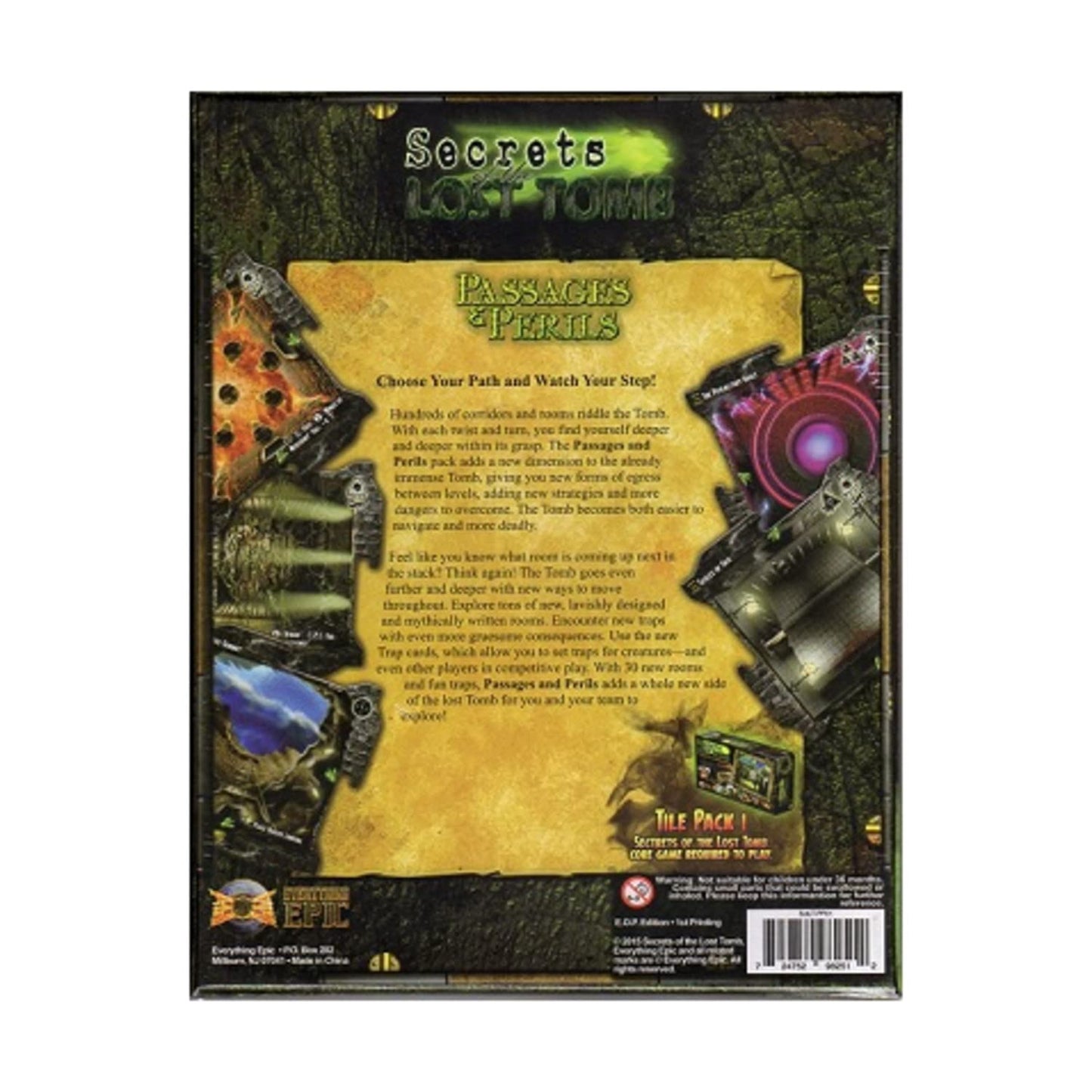 Secrets Secrets of the Lost Tomb: Passages & Perils Game - Model SotLT-PP01