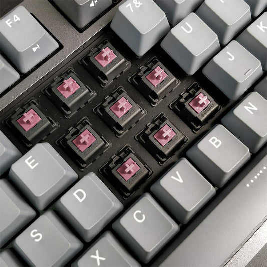 DURGOD Taurus K320 TKL Mechanical Gaming Keyboard - 87 Keys - Cherry Silent Red - Space Grey - USB Type C - NKRO