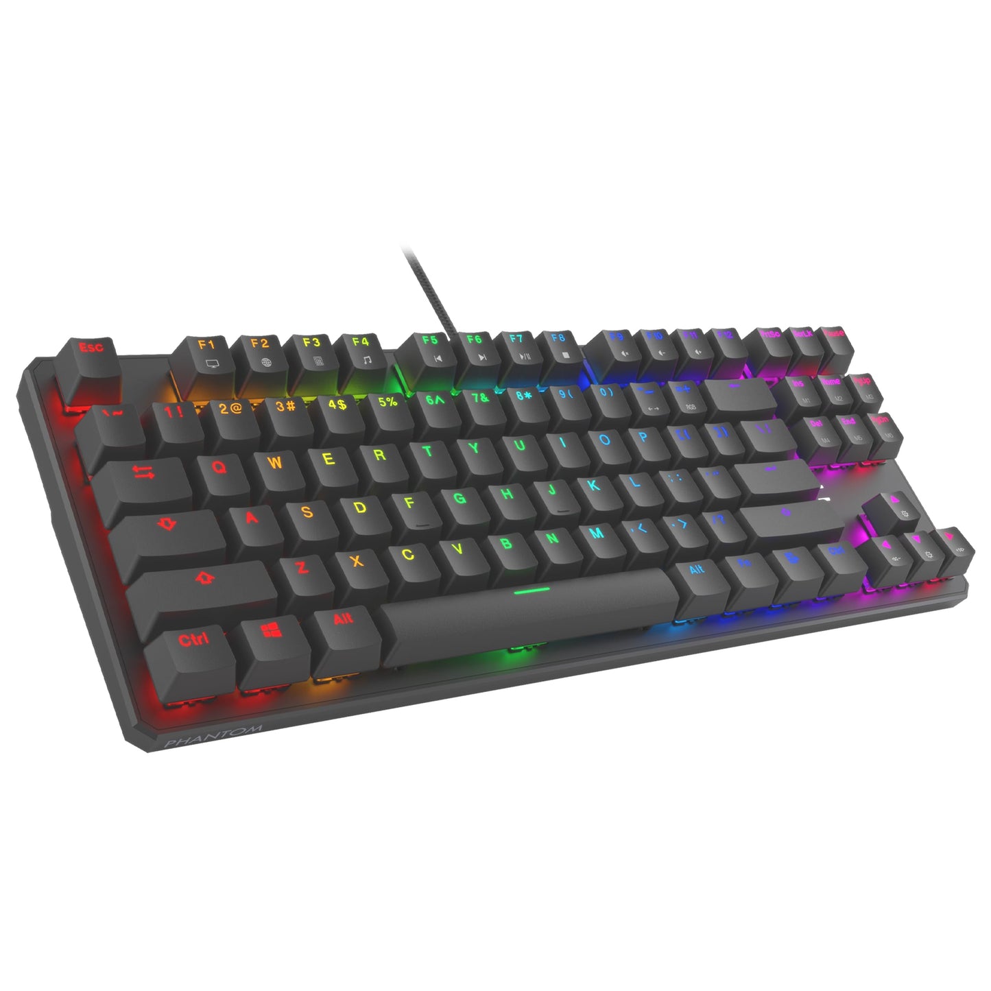 TECWARE Phantom 87 Key Mechanical Keyboard RGB led Outemu Brown Switch