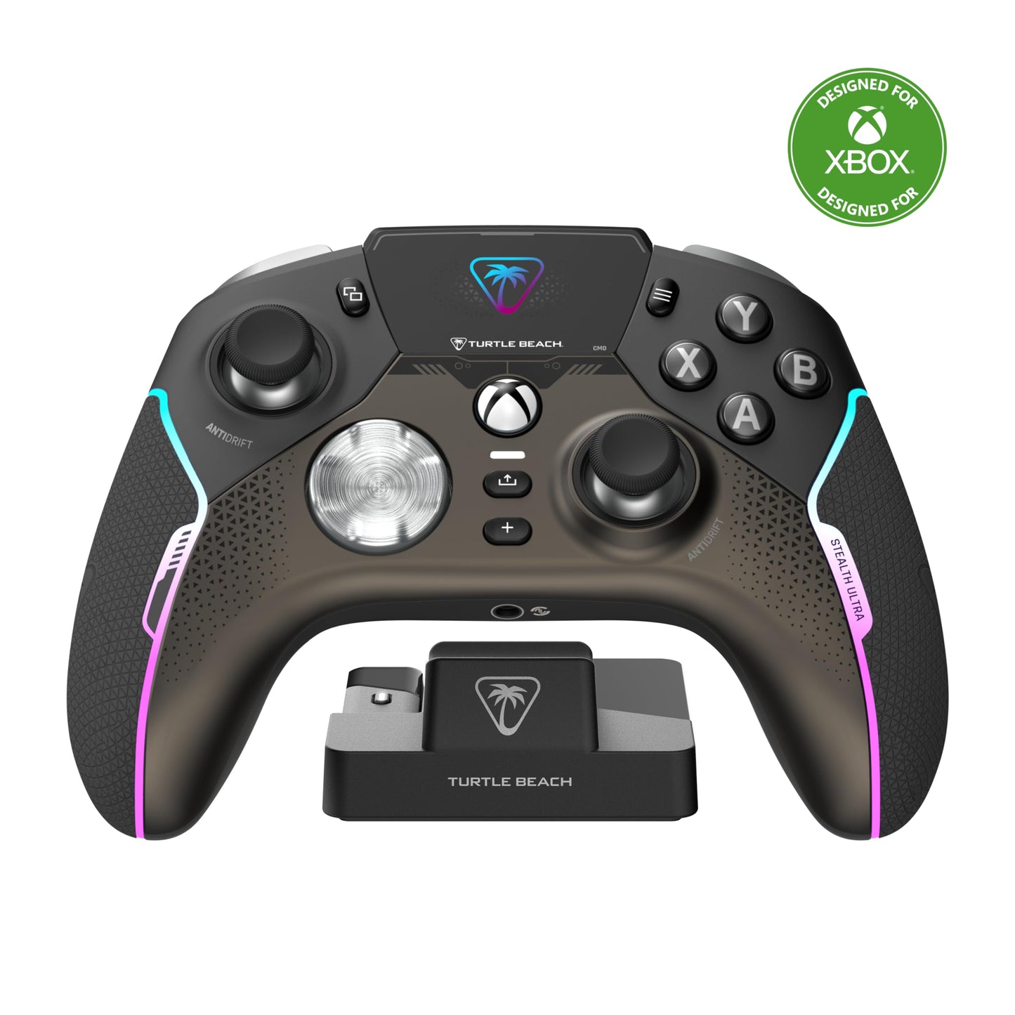 Turtle Beach Stealth Ultra High-Performance Rechargeable Wireless Smart Gaming Controller: Xbox Series X|S Xbox One PC Mobile - Charging Dock RGB Lighting Remappable Buttons Bluetooth (Renewed)