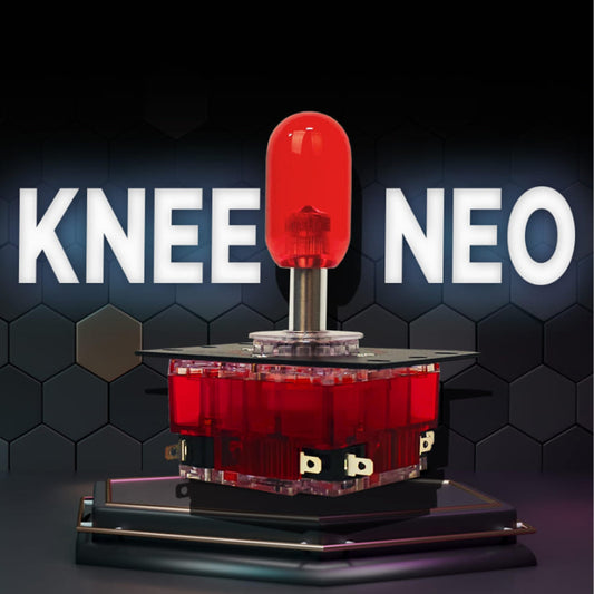 Generic KNEE-NEO Crown Joystick for EVO Game Console, Clear White, Professional Fighting Game Accessory