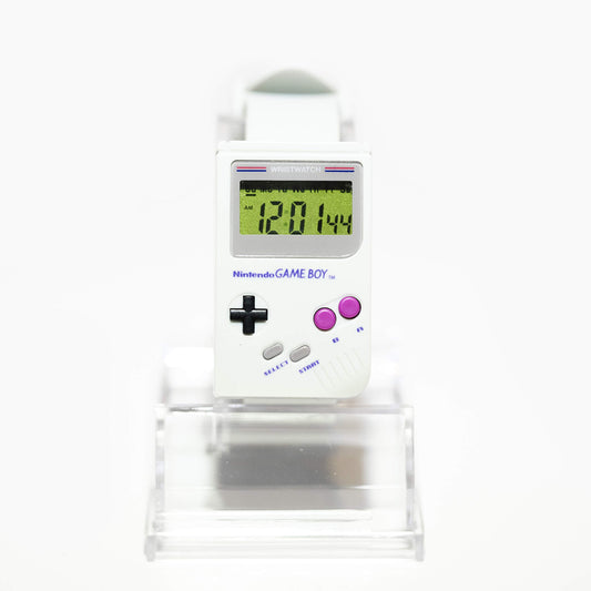 Paladone Nintendo Gameboy™ Digital Watch - Super Mario Land™ Alarm Sound, White/Grey with Iconic Buttons, Model PP3934NN