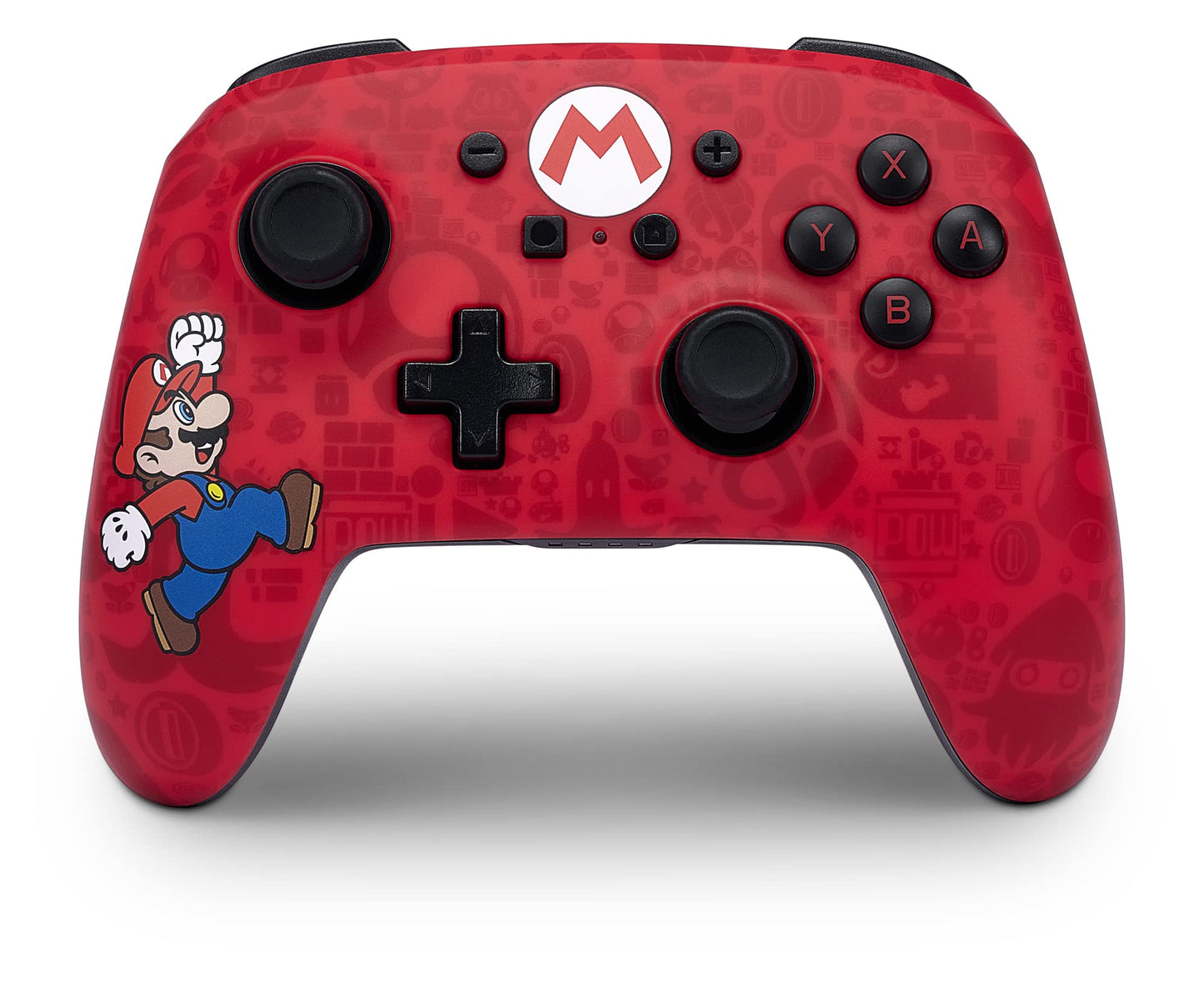 PowerA Enhanced Wireless Controller for Nintendo Switch - Here We Go Mario Nintendo Switch - OLED Model Nintendo Switch Lite Gamepad game controller Bluetooth controller (Amazon Exclusive)