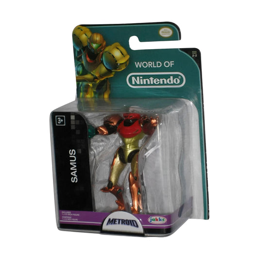JAKKS Pacific Metroid Samus 2.5" Mini Figure - Multi-colored Plastic Collectible, Model 00039897957166