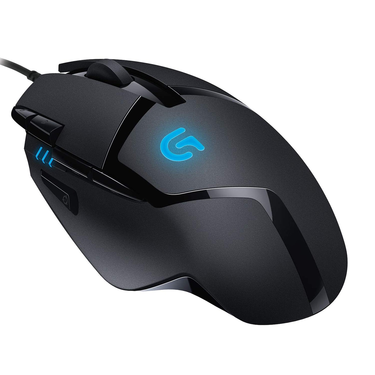 Logitech G402 Hyperion Fury Wired Gaming Mouse 4 000 DPI Lightweight 8 Programmable Buttons DPI Switch Button Compatible with PC/Mac - Black