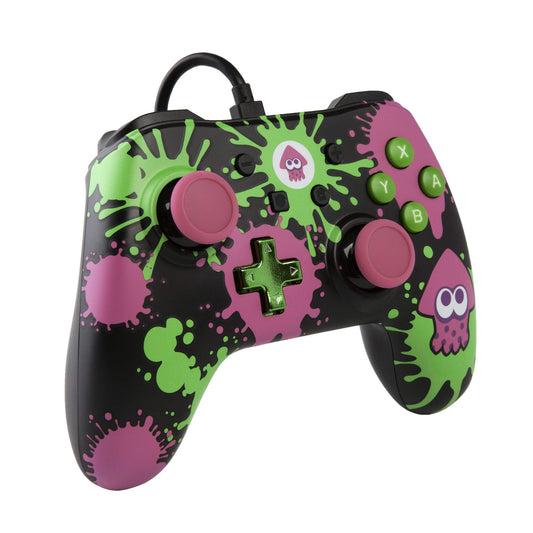 PowerA Wired Controller for Nintendo Switch - Splatoon Color, Model 1504071-02, Ergonomic Design