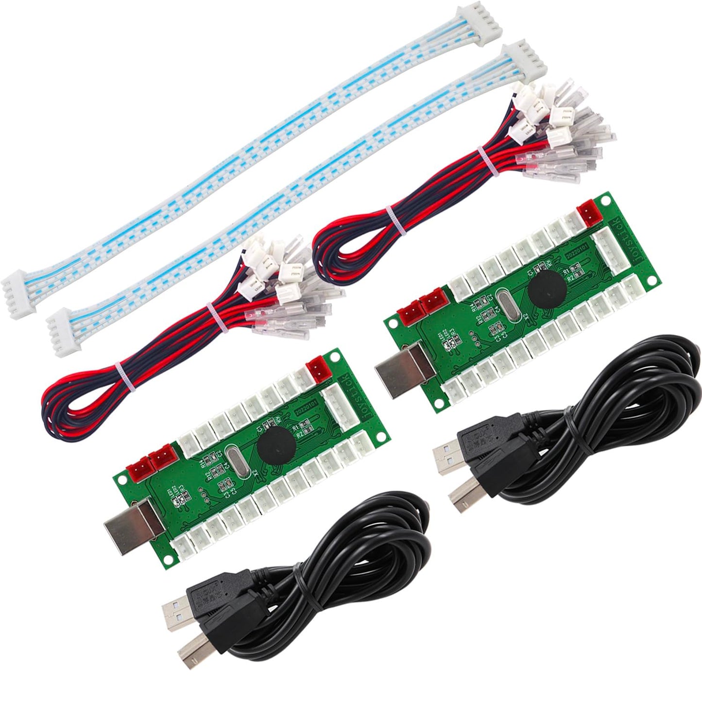 SJ@JX Arcade Game Controller USB Encoder Zero Delay 2 Player to Joystick Button for PC MAME Raspberry Pi Retro