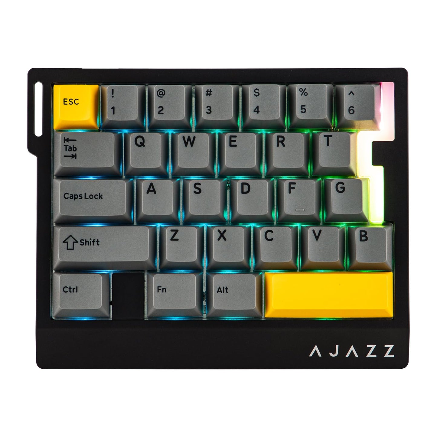MechLands AJAZZ AK029 One Handed Gaming Keyboard 8Khz Polling 29 Keys Rapid Fast Wired Keyboard SOCD & DKS Magnetic Switch Adjustable Actuation RGB Backlits Aluminum Plate (Black)