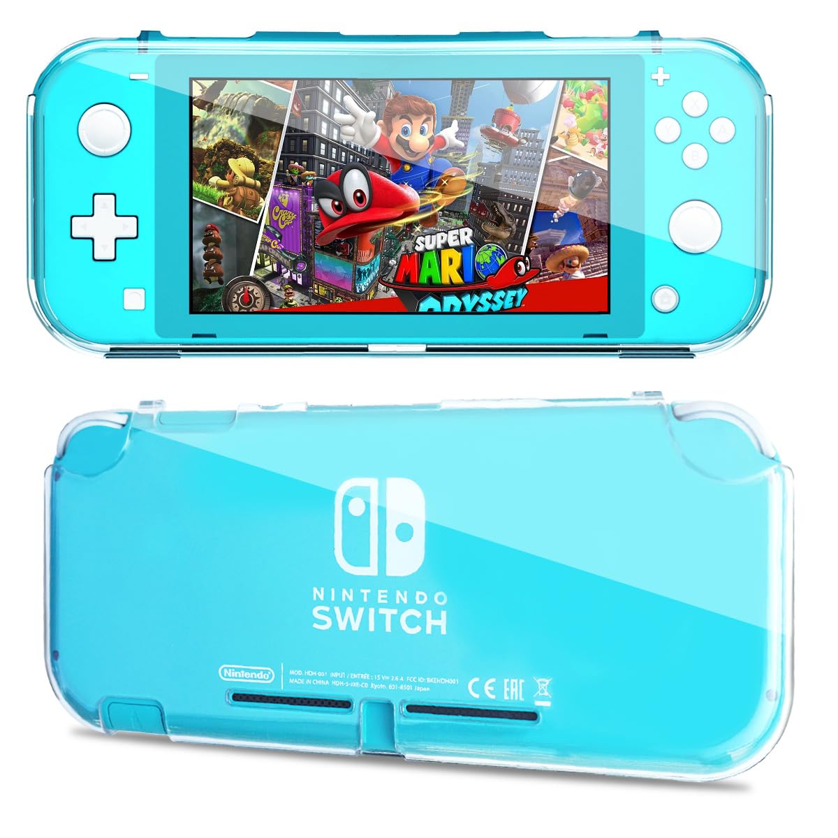 Protective Case for Nintendo Switch Lite Durable Clear Cover for Nintendo Switch Lite Case with Shock-Absorbent & Anti-Scratch Switch Lite Accessories Slim Skin Shell - Transparent