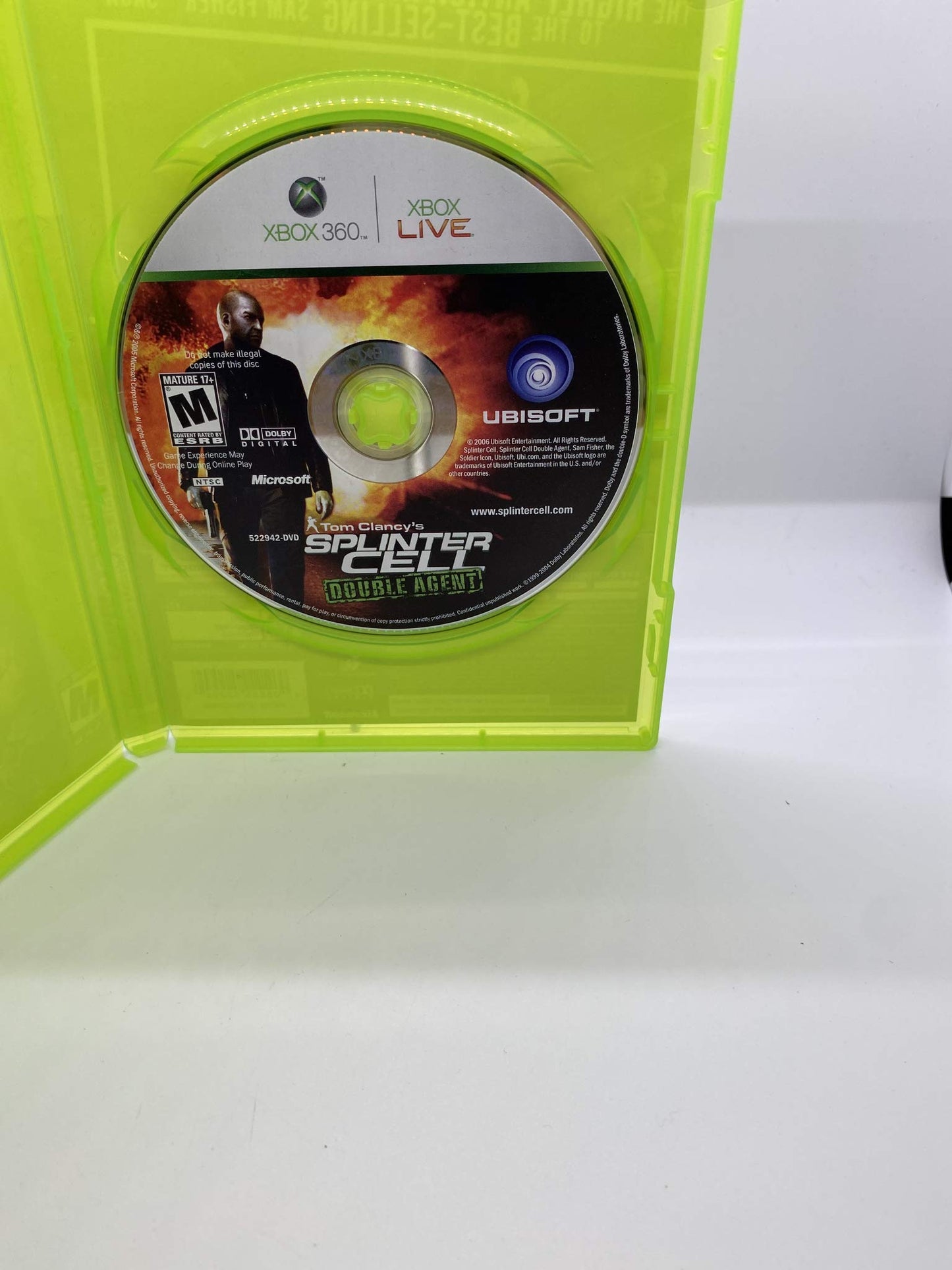 Ubisoft Tom Clancy's Splinter Cell Double Agent - Xbox 360 Game, Model 8888522942