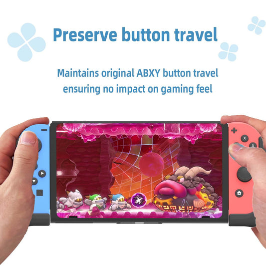 MystiForge Ergonomic Comfort Grip for Switch & OLED - Black, Model MF117, Compatible with Joy-Con Controllers, Enhanced Stability