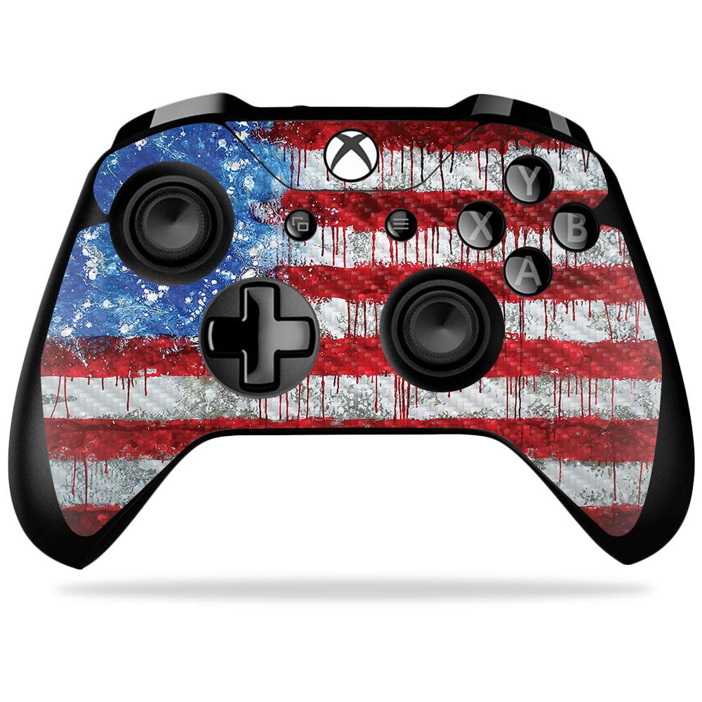 MightySkins Carbon Fiber Skin for Microsoft Xbox One X Controller - Colors Dont Run | Protective Durable Textured Carbon Fiber Finish | Easy to Apply Remove and Change Styles | Made in The USA