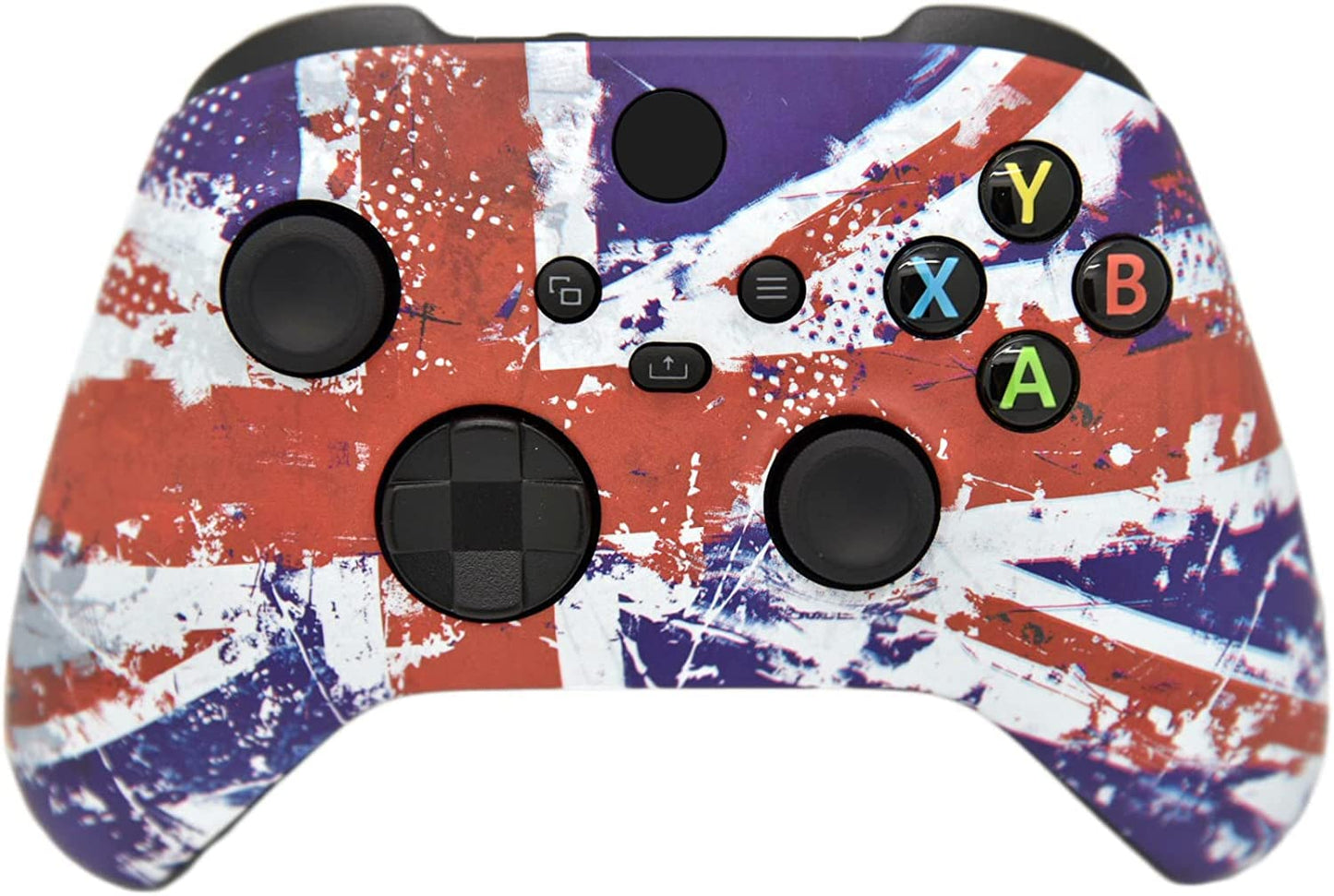 Hand Airbrushed Fade Custom Controller Compatible with Xbox Series X/S & Xbox One (U.K Flag)
