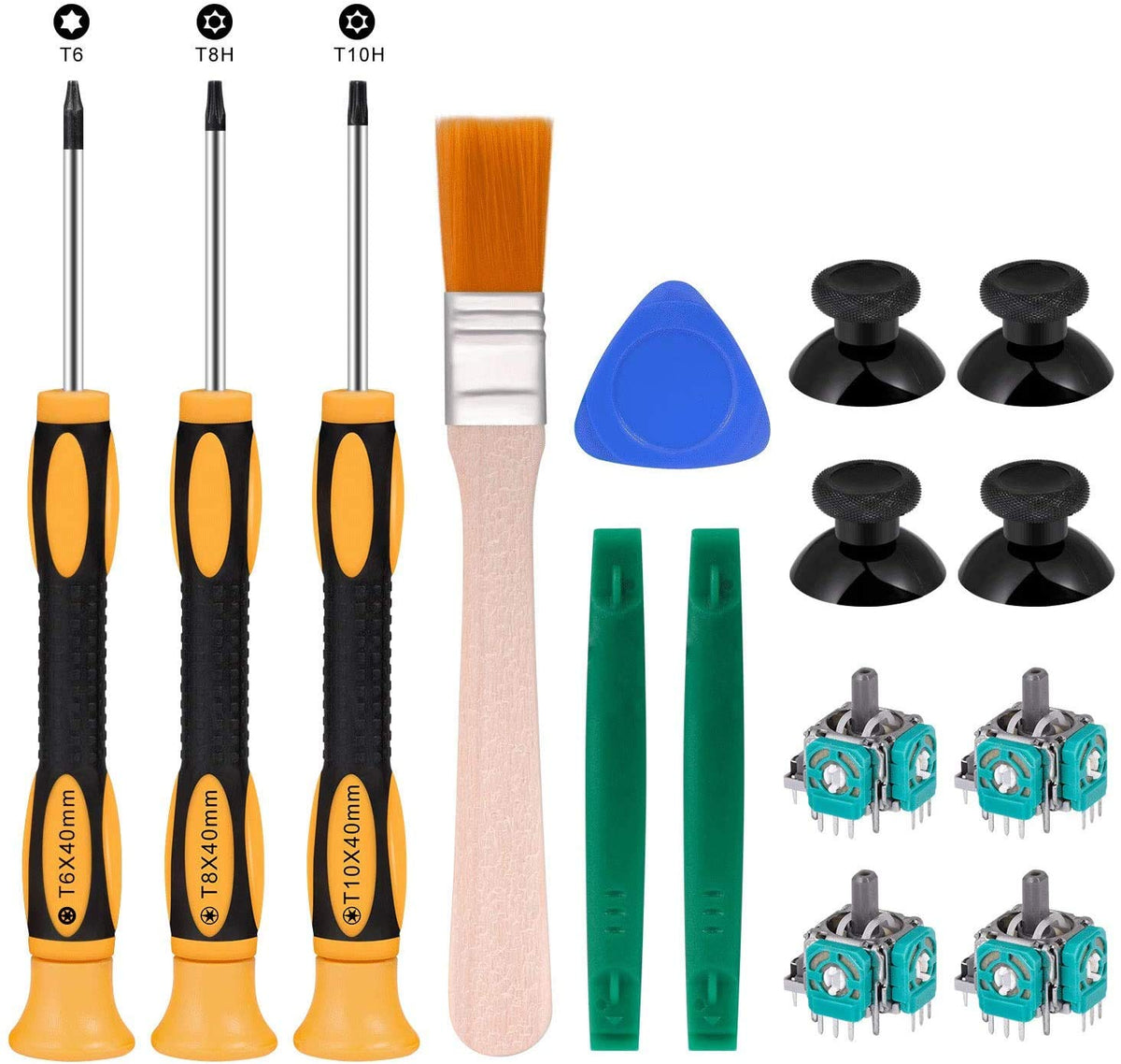 Xbox One Controller Joystick Replacement RGEEK 4PCS Xbox one Joysticks Replacement Parts with T6 T8 T10 Repair Screwdriver Kit for Xbox One Controller