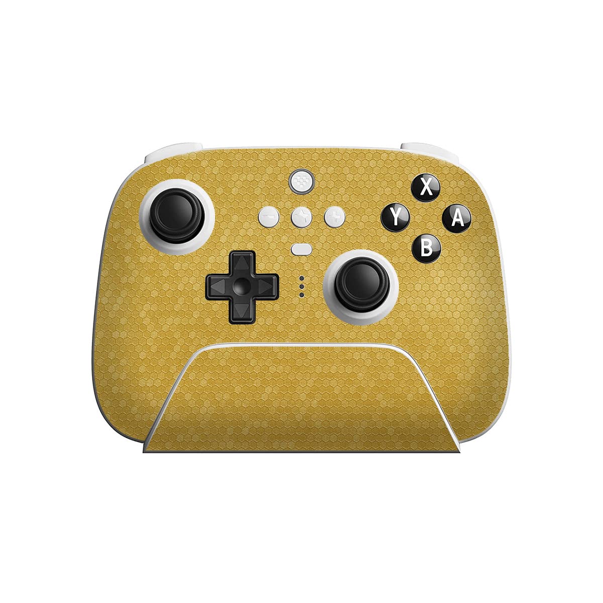 SopiGuard Sticker Skin for 8Bitdo Ultimate Wireless Controller Front and Buttons (Honeycomb Gold)