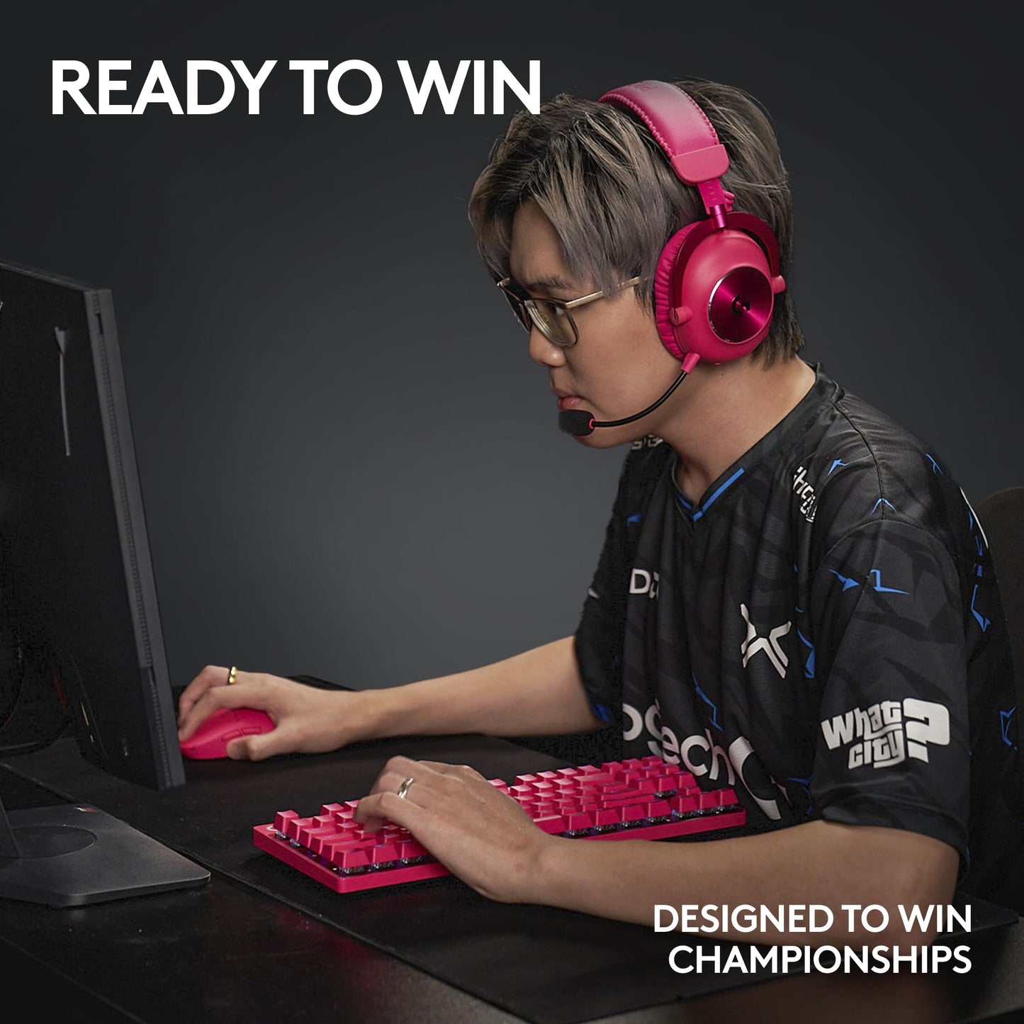 Logitech G PRO X Superlight 2 Wireless Gaming Mouse, 32,000 DPI, 5 Buttons, USB-C Charging, Lightweight, Magenta, Model 910-006795