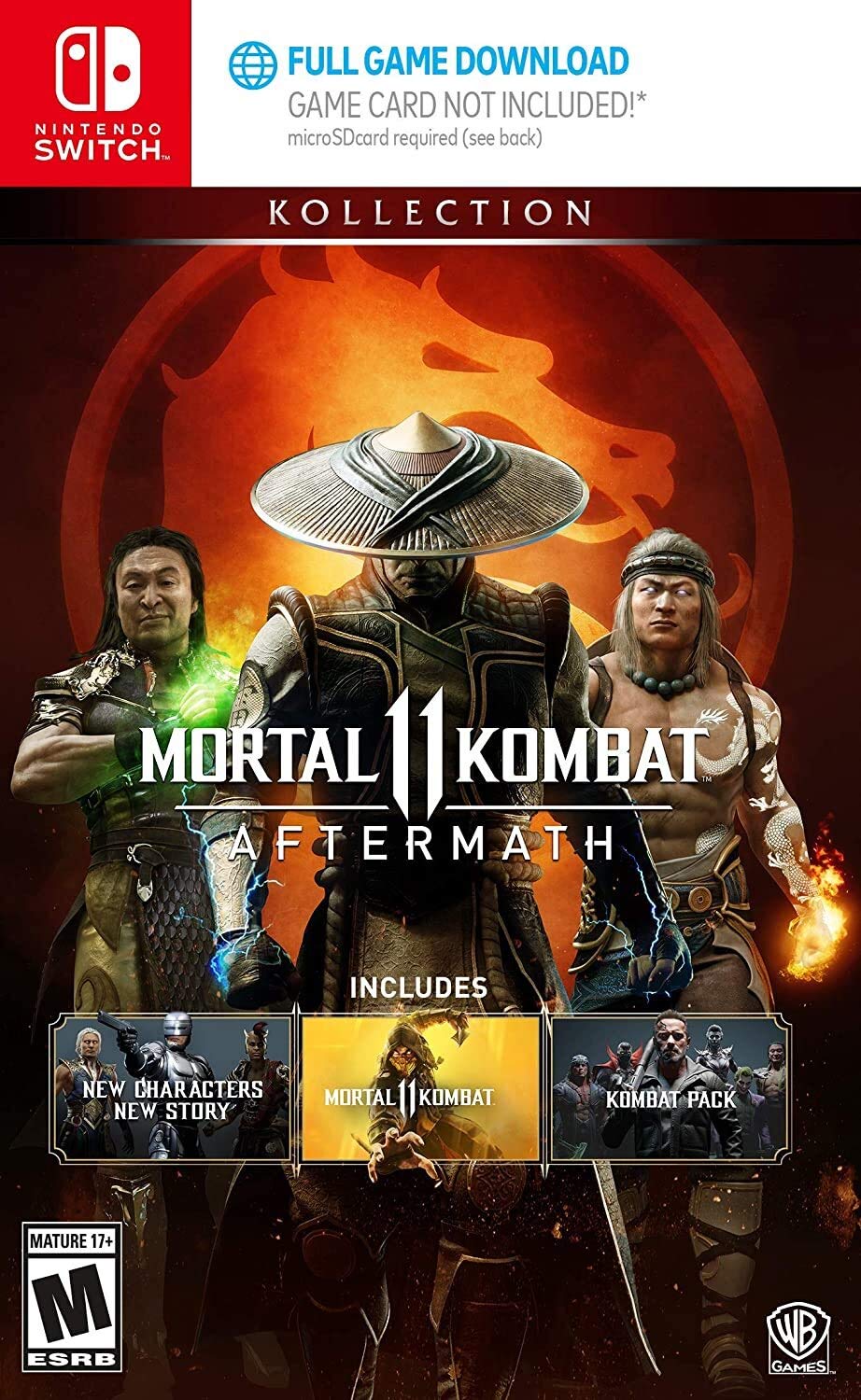 WARNER BROS Mortal KOMBAT 11: Aftermath Kollection - Nintendo Switch Game Code (Disk Not Included)