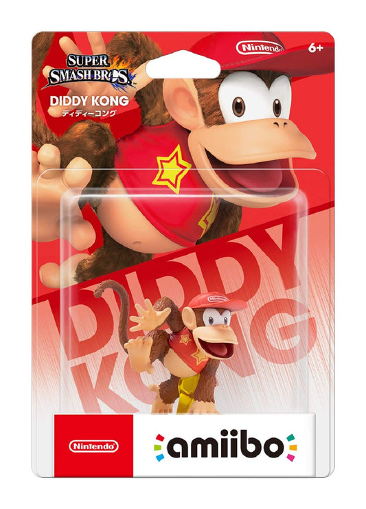 Nintendo Diddy Kong Amiibo - Japan Import, Super Smash Bros Series, Collectible Figure