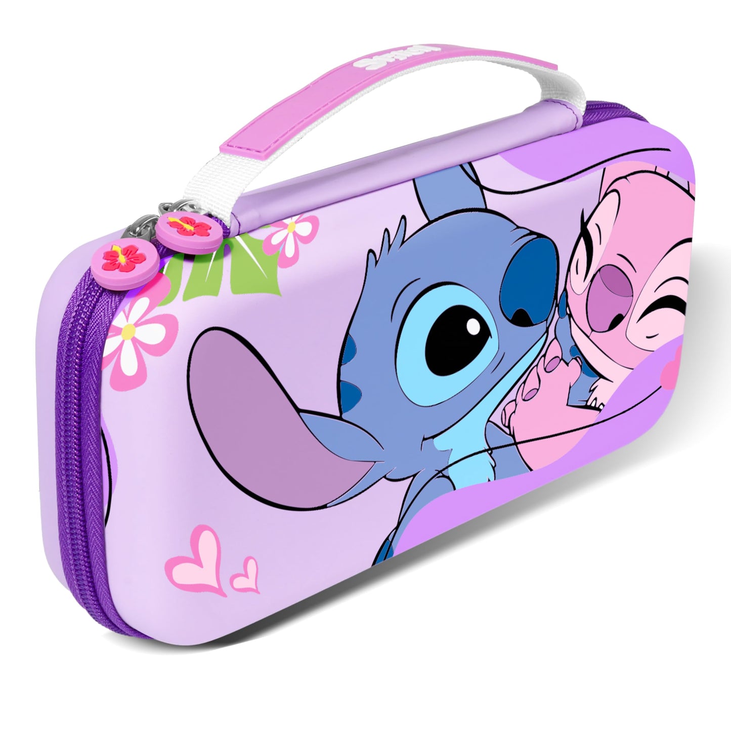Xcitifun Carrying Case Designed for Nintendo Switch for Kids Girls Boys Cute Kawaii Tpartyl Carry Bag for Switch/Lite/OLED 10 Game refill unit Switch Protective Cover Carrying Cases - Sweetheart
