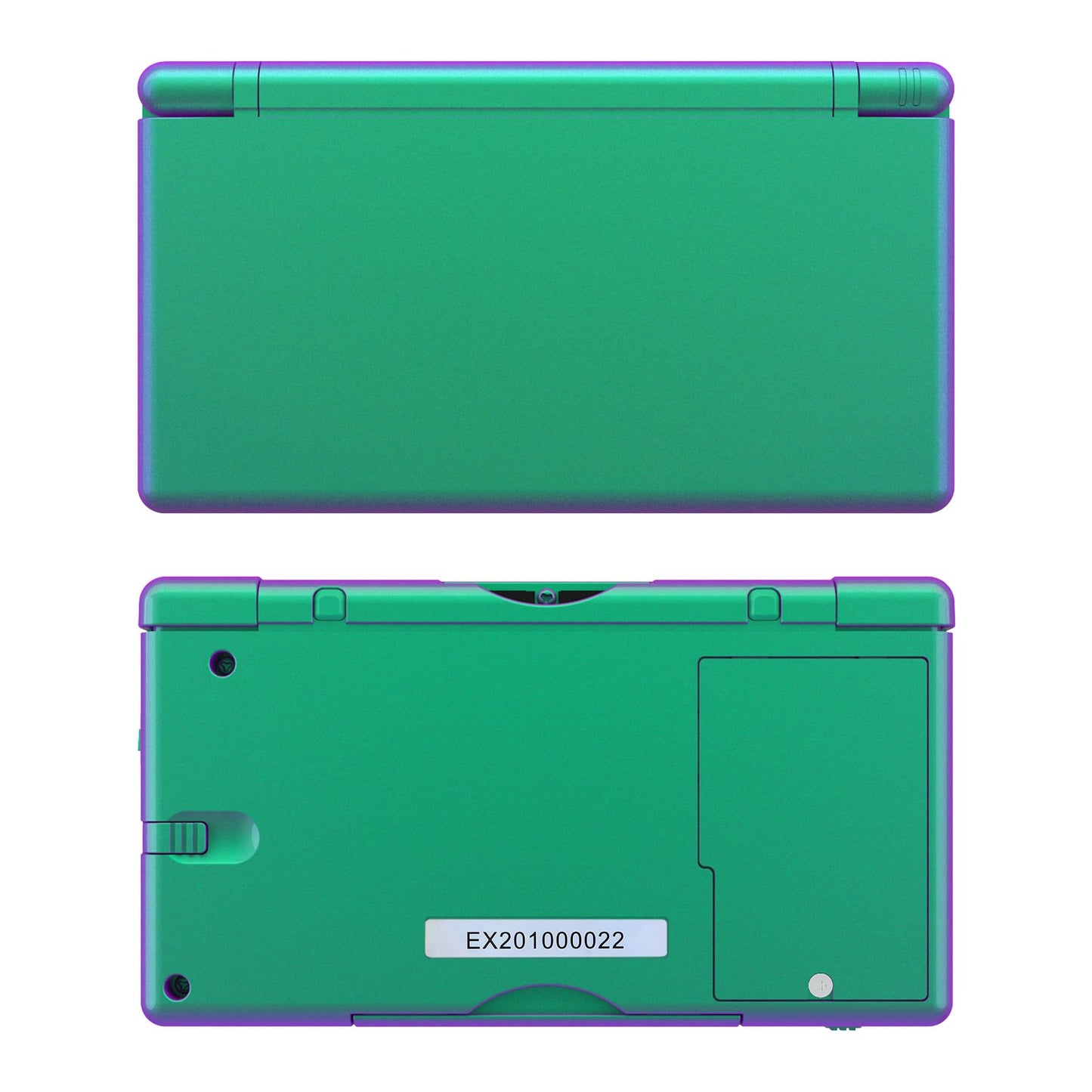 eXtremeRate Nintendo DS Lite Replacement Full Housing Shell Case - Chameleon Green Purple