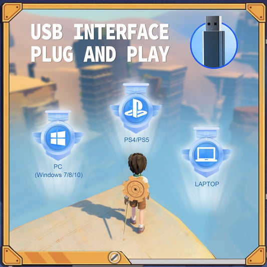 EKSA E1000 Gaming Headset - Noise-Canceling Mic, RGB Light - Compatible with PC, PS4, PS5 - Gray-Sandrock