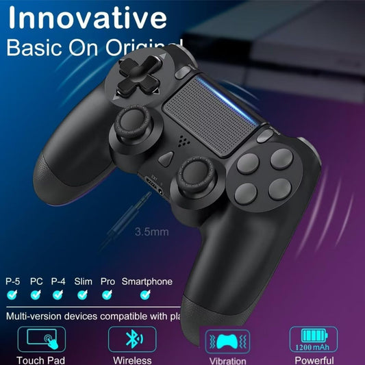 Wireless Controller for PS4 - Dual Pack, 6-Axis Motion Sensor, Touch Pad, Black