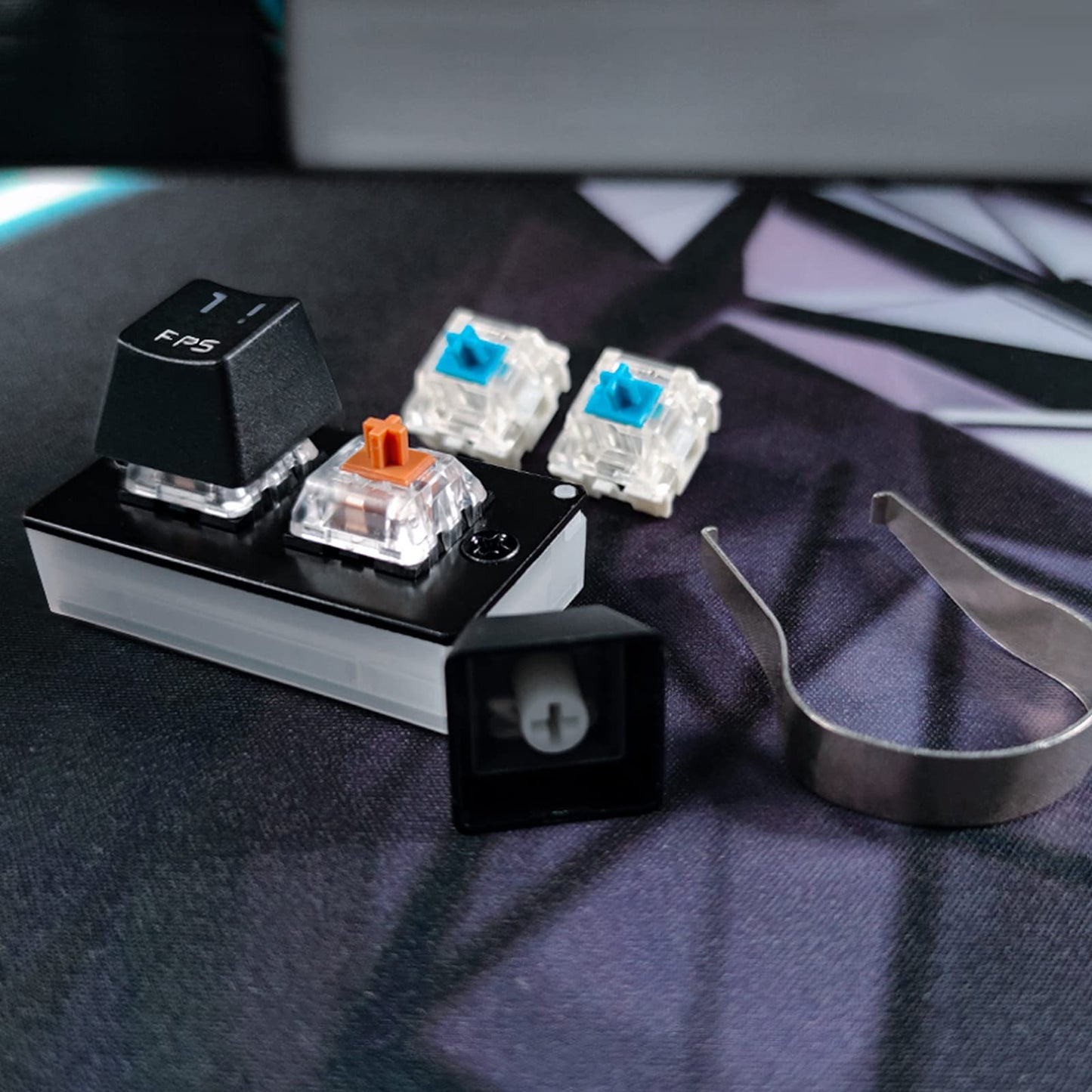 MOTOSPEED K2 OSU RGB Mechanical Gaming Keypad, Brown Switch, Classic Black, Model MSK2-brown, Hot Swap, Programmable Keys