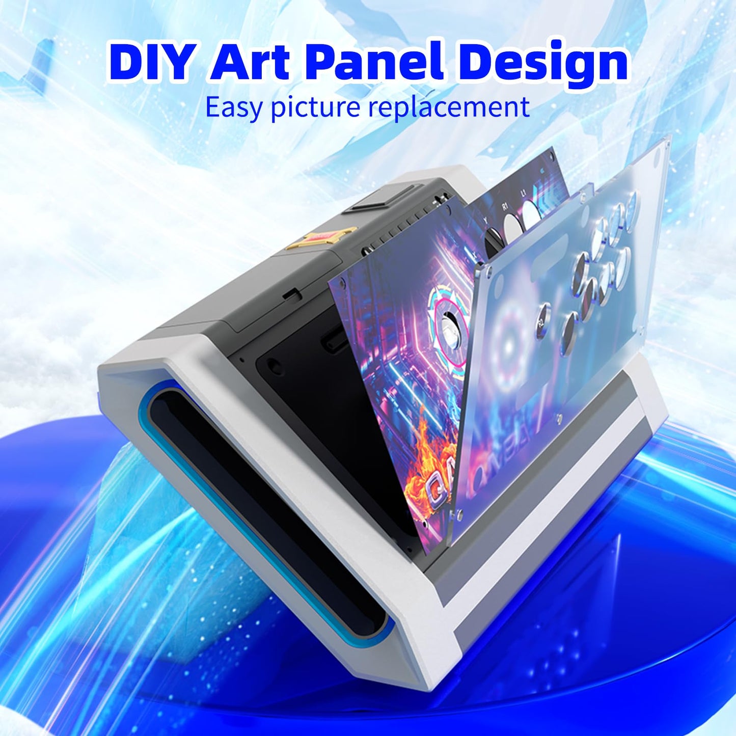 qanba Q3 Obsidian Silent Arcade Joystick - Multifunction Edition for PC, Black, Model Q3MF-GV