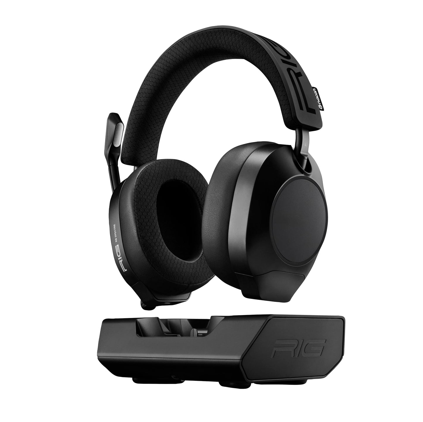 RIG R8 Spectre PRO HX Wireless Gaming Headset for Xbox Series X|S Xbox One PC Mobile; Graphene Drivers 3D Audio Noise-Canceling Mic Dual 2.4GHz / Bluetooth 60-Hr Battery RGB Charging Base