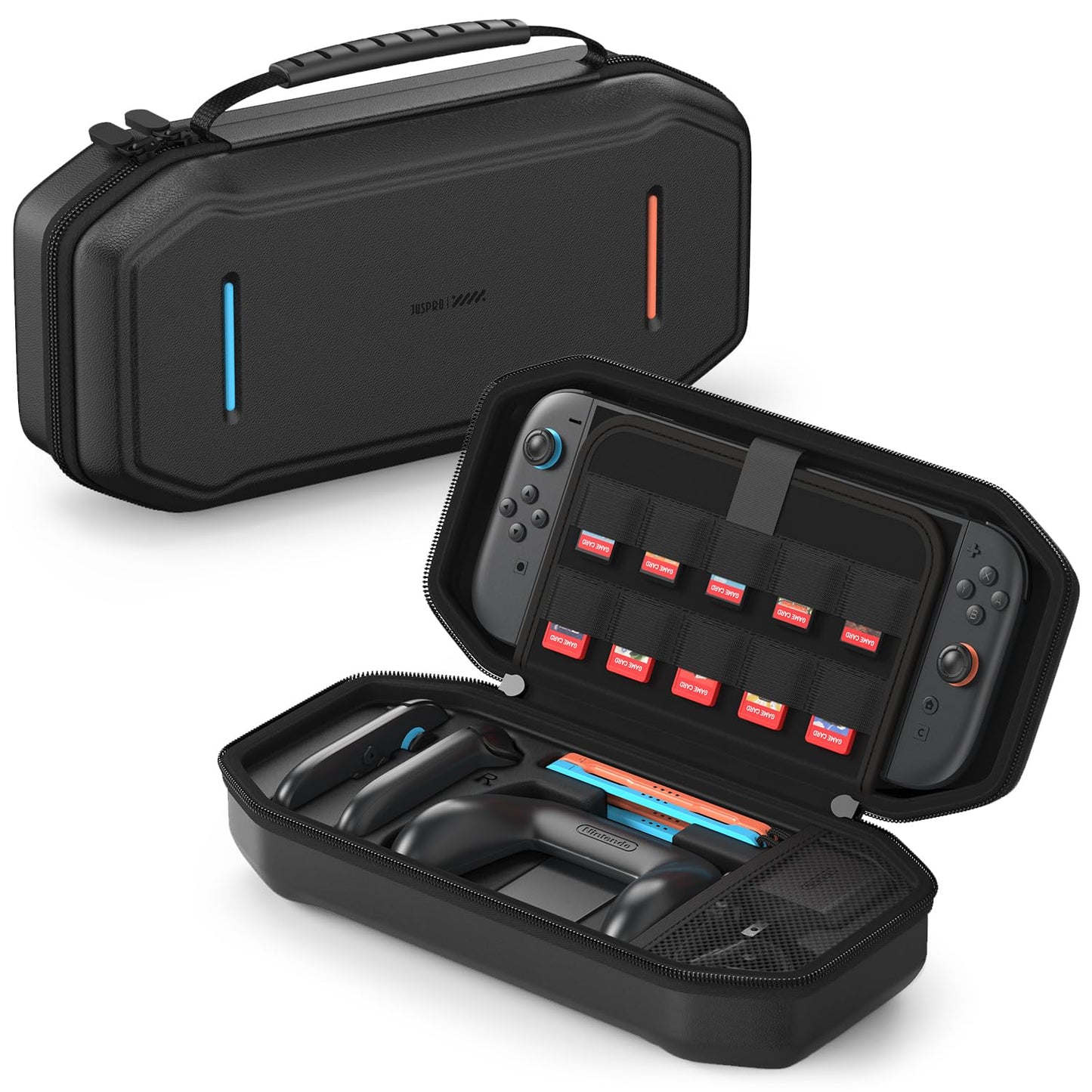 JUSPRO Carrying Case for Nintendo Switch 2 Hard Shell Travel Case with Large Storage for Console & Accessories