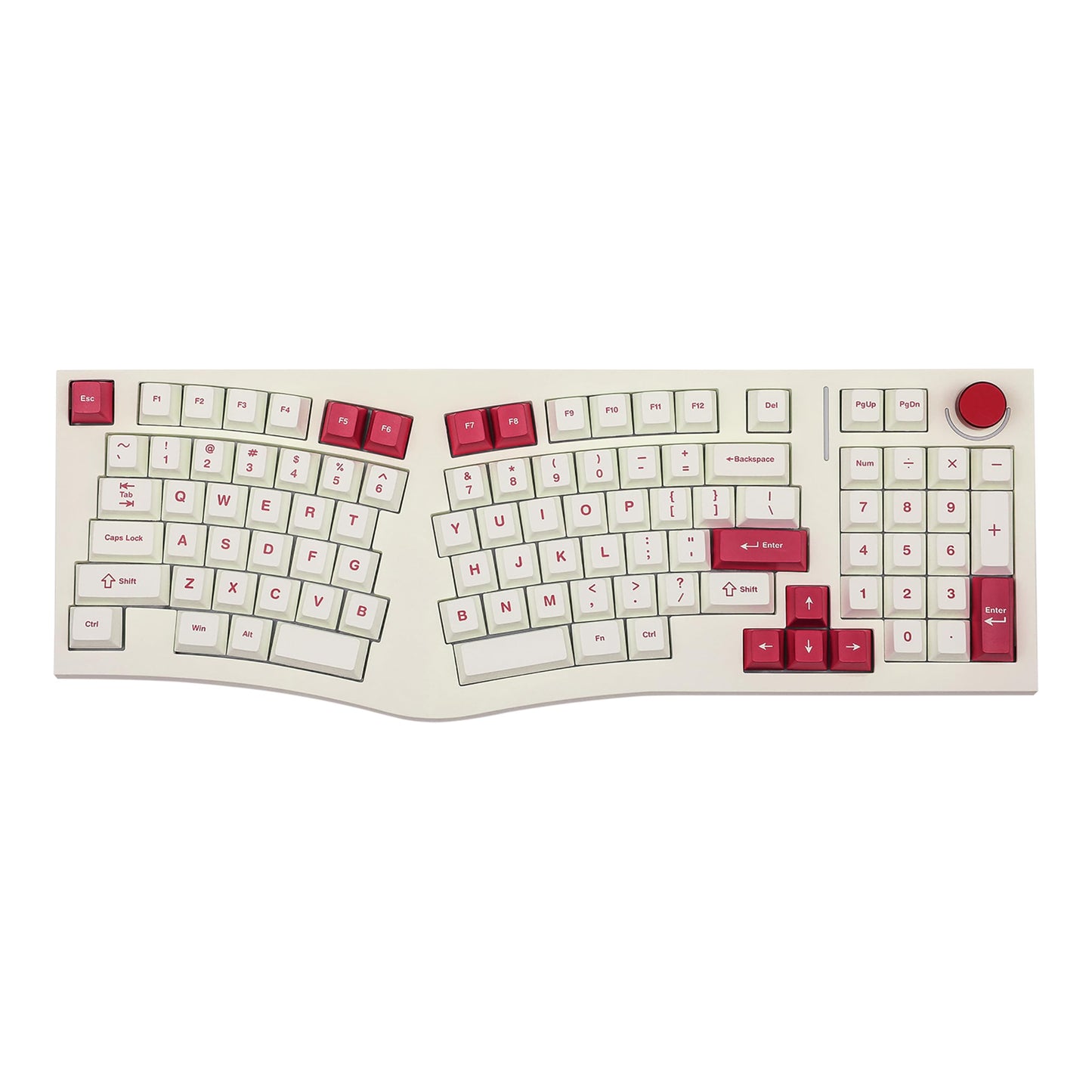 MechLands Feker Alice98 Ergonomic 98 Keys Gaming Keyboard QMK/VIA USB-C Wired Custom Keyboard Hot Swappable Gasket Mechanical Keyboard with 5 Layer Paddings Knob NKRO RGB for Win/Mac (White)