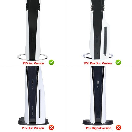 PlayVital Dust Filter & Silicone Plug Set for PS5 Pro Console, Anti-Dust Protection, Easy Installation, Black