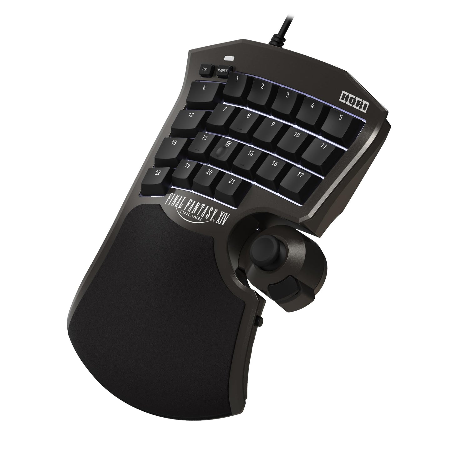 HORI Tactical Assault Commander F14 (Final Fantasy XIV Black Edition) for PC (Windows 11/10) PS5 and PS4 - Officially Licensed by Square Enix