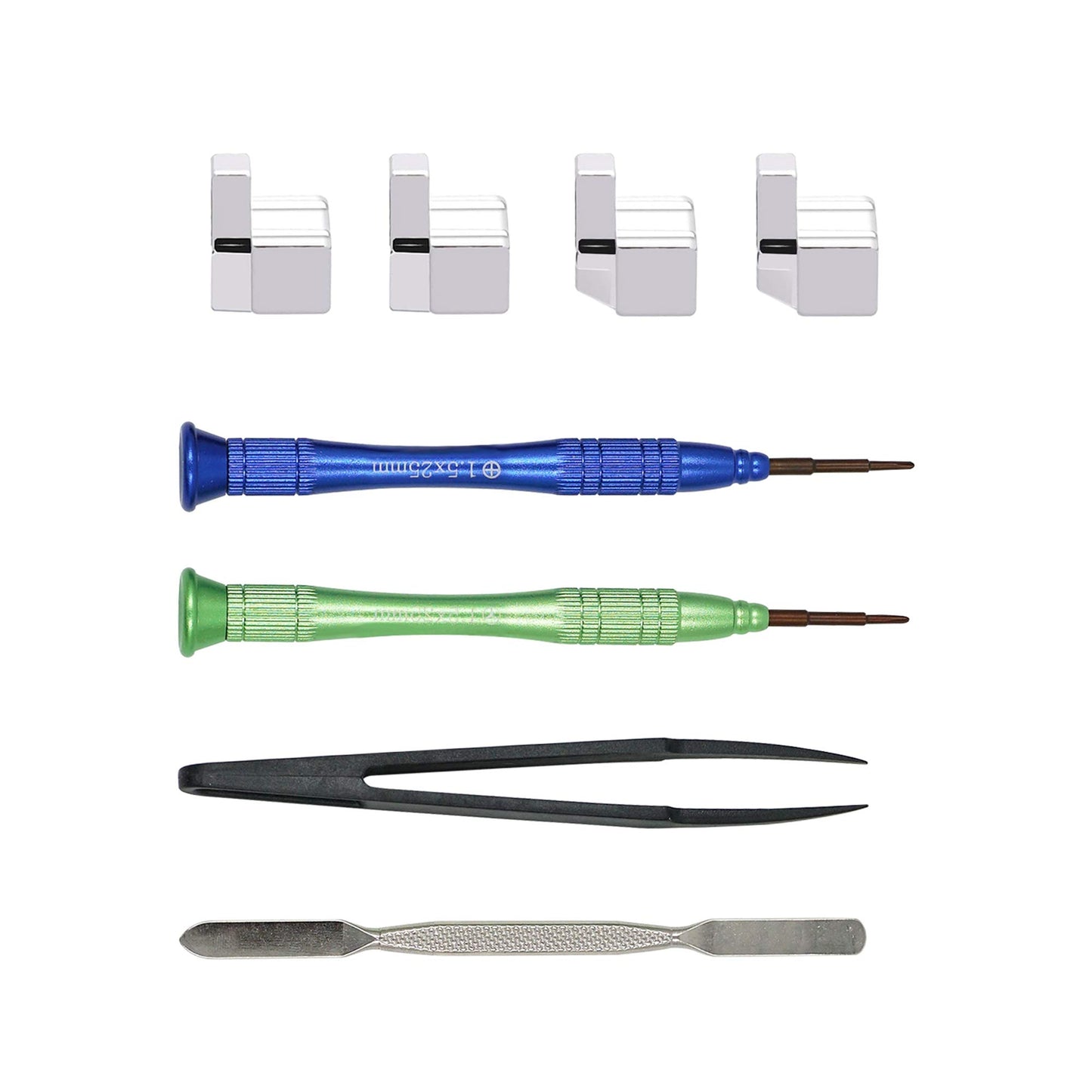 Mcbazel Replacement Metal L/R Lock Buckle Set with Open Tool for N-Switch Joy-Con (NOT for Switch 2)
