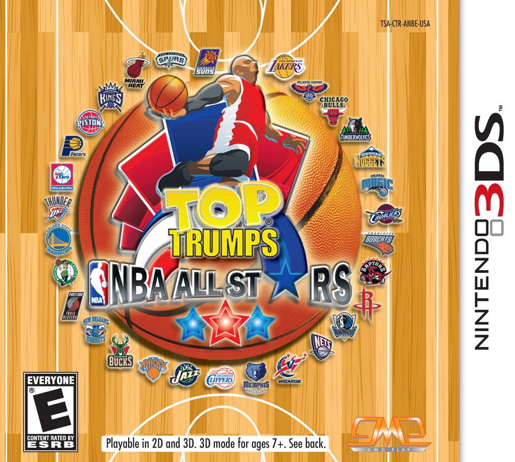 Solutions 2 Go Top Trumps NBA All Stars Game for Nintendo 3DS - Model 857398003102